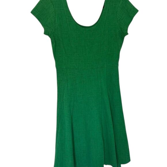 Maeve Anthropologie Green Fit and Flare Nova Knit Mini Dress Size Small - Picture 4 of 12